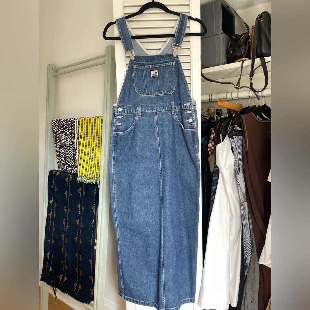 Vintage Denim Overall Dress